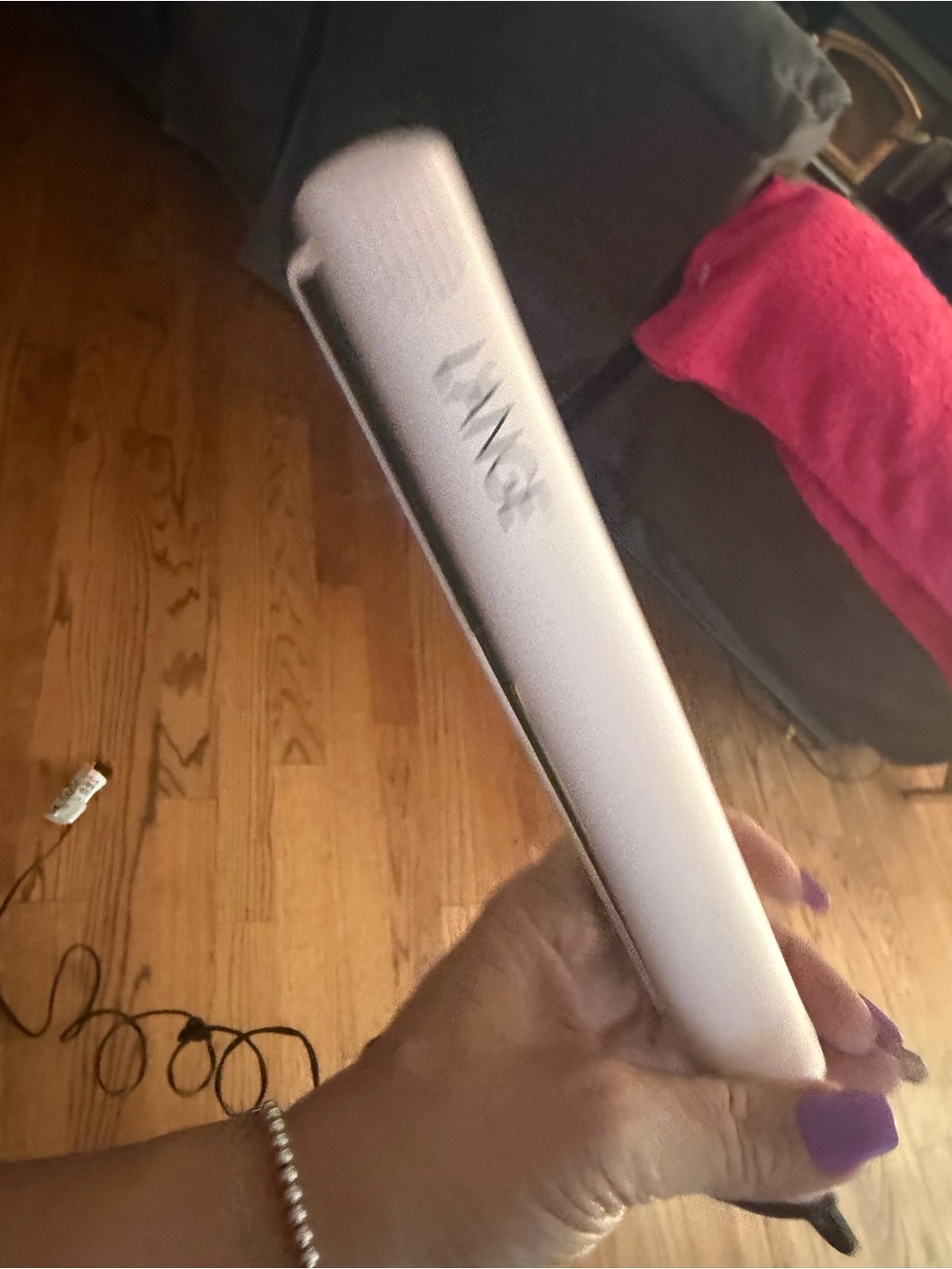 Lange White Hair Straightener with Sleek Design